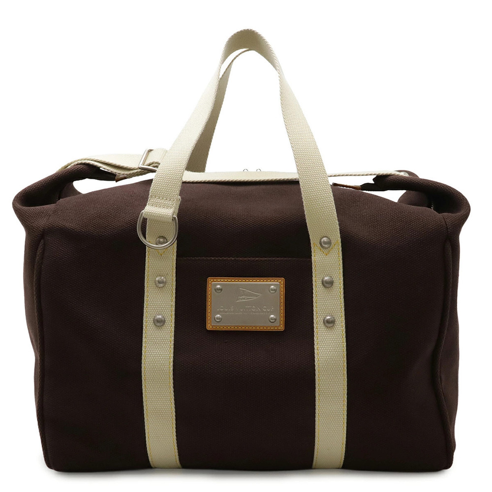 LOUIS VUITTON Antigua Sac Weekend Boston Bag Tote Travel LV Cup Mocha Brown